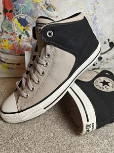 Converse Chuck Taylor All Star High Street Mid Men's Size 9 Papyrus/Black NWT - Picture 1 of 12