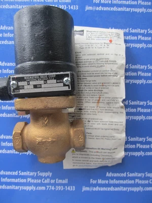 Magnatrol 1/2" Type L, Full Port 120v 300psi, NC, 400`F, Bronze, 14L42-H, Unused - Image 1 of 4