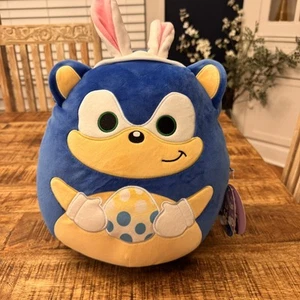 Sonic the Hedgehog Large 12" Squishmallow Easter Bunny Ears Plush Exclusive NEW - Picture 1 of 5