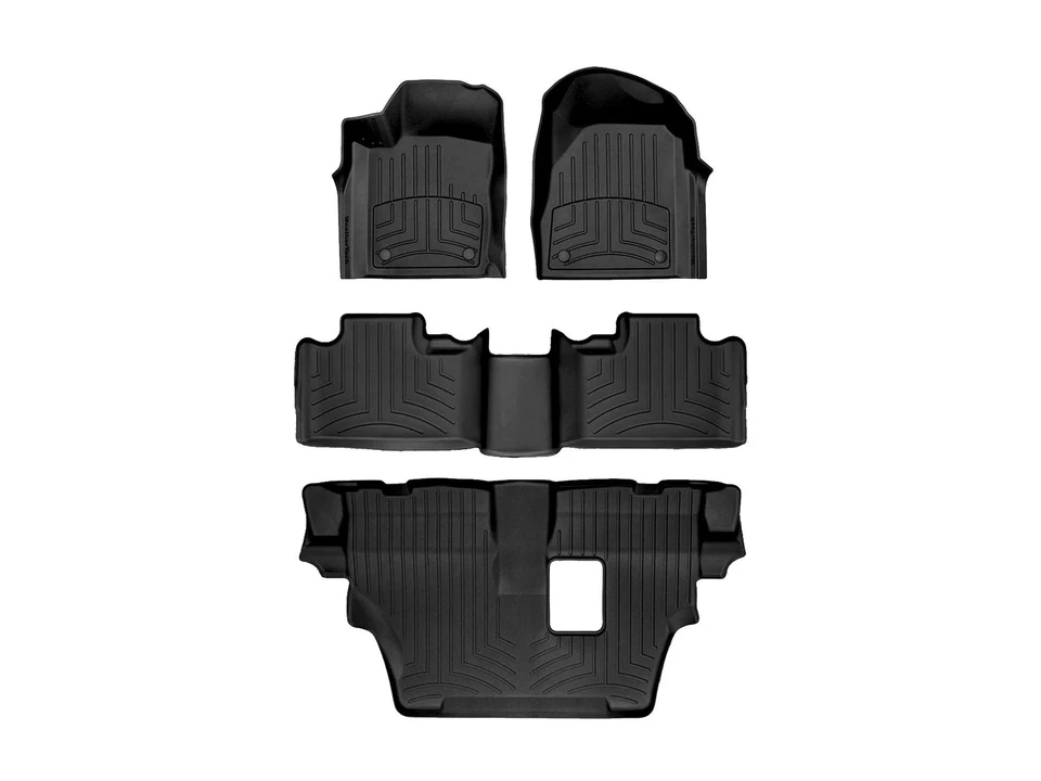 WeatherTech Floorliner HP для Dodge Durango 2016-2025 годов выпуска - полный комплект, черный - Изображение 1 из 1