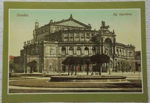 Postkarte Alt Dresden - Königliches Opernhaus (Semperoper) um 1910 - Reprint - Bild 1 von 2