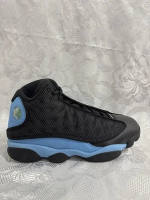 AIR JORDAN 13 RETRO 11.5 BLACK FLINT UNIVERSITY BLUE DJ5982 041 CAROLINA UNC CAT - Image 1 of 4