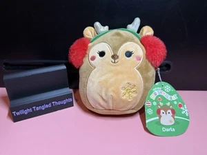 Squishmallow Darla The Deer Plush 4" Christmas Ornament Stuffed Collectible  - Picture 1 of 12