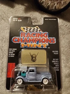 Racing Champions Mint 1/64 Light Blue 35 Ford Pickup with metal badge - Picture 1 of 2