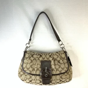 Vintage Coach SoHo #F 17093 Signature Tan Canvas Y2k Handtasche Handtasche - Bild 1 von 14