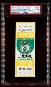 Mothers Day Massacre - PSA Ticket 1982 Boston Celtics 76Ers Larry Bird PSA 10 - Picture 1 of 2