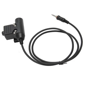 Walkie Talkie Zestaw słuchawkowy Adapter Typ prasy Kompaktowe bezpieczne połączenie do Ve CB - Zdjęcie 1 z 24