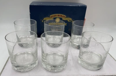 Crystal Whisky Glasses Glen Moray Elgin Classic Engraved. E1 - Image 1 of 4