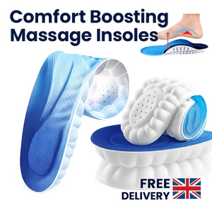 Solette 4D Escursionismo Comfort Boosting Solette Massaggianti per Tallone e Fascite Plantare - Foto 1 di 10