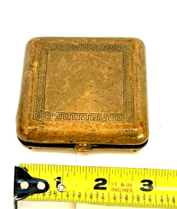 Gillette Tuckaway Rasierhobel Set im Messingetui Vintage - Bild 1 von 8