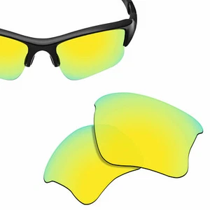 Replacement Lens for-OAKLEY Flak Jacket XLJ Sunglasses Gold UVA-Polycarbonate - Picture 1 of 5