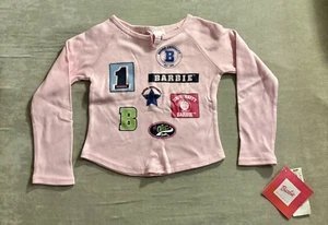 VTG Barbie Avenue Long Sleeve Shirt With Tags Size 4 Barbie University Style - Picture 1 of 7