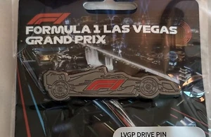 2024 LAS VEGAS F1 FORMULA ONE GRAND PRIX EXCLUSIVE RACE CAR ENAMEL PIN ON CARD - Picture 1 of 1