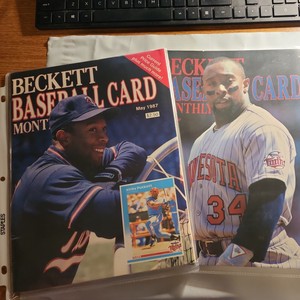 3 - KIRBY PUCKET  BASEBALL Beckett's May 1987, Dec 1987 June 1992