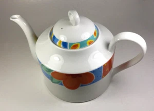 Fine China Mikasa California Teapot Rare Pattern M5112 ST. TROPEZ - Picture 1 of 4