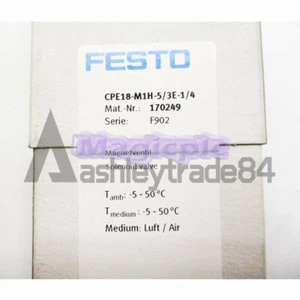 1PCs New FESTO CPE18-M1H-5/3E-1/4 170249 Solenoid Valve - Picture 1 of 2