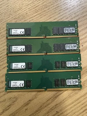 Lot of 4 Kingston KCP421NS8/8 1RX8 8GB DDR4 1.2V RAM Module - Image 1 of 4