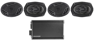 KICKER 46CXA3604T CXA360.4 360w RMS 4-Channel Car Amplifier+(4) 6x9" Speakers - Picture 1 of 12