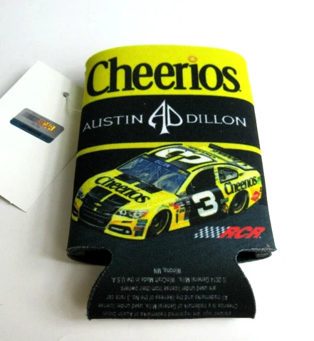 Austin Dillon #3 Richard Childress Racing Cheerios Can NASCAR Koozie WinCraft Cover