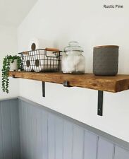 Reclaimed Scaffold Board Shelves Rustic Industrial Kitchen Shelf