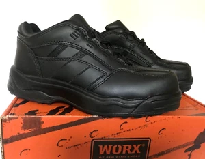 Worx By Red Wing Women Size 9.5WW Work Safety Shoes Black Steel Toe 6553-3 NEW - Picture 1 of 9