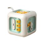 Plastic Sensory Busy Board Toy 6 In 1 Baby Practice Skills Cube