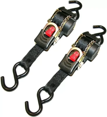 2 Stk Automatik Spanngurt Ratschenspanngurt Zurrgurt Spanngurte schwarz S Haken - Bild 1 von 3