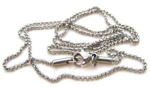 Halskette Schmuckkette Edelstahl 316L 1x1mm 49cm lang SERAJOSY  - Bild 1 von 1