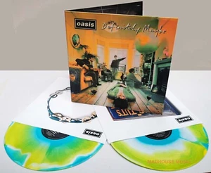OASIS LP x 2 Definitely Maybe TRI COLOURED 30th Anniversary Lenticular Sleeve - Imagen 1 de 15