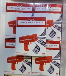 5-PACK Super Cash Money Launcher 100 Fake Bills Bachelorette Bachelor Party NEW - Picture 1 of 1