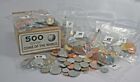 Set of 500 UNCIRCULATED different world coins - foreign currency- money