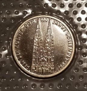 GERMANY 5 MARK PROOF CUNI COIN 1980 KOLNER DOM PROOF SEALED MINT BLISTER - Picture 1 of 1