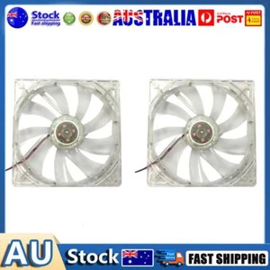 12cm 120mm RED LED 12V 4Pin Computer PC Case Cooler CPU Cooling LED Fan Au - Picture 1 of 4