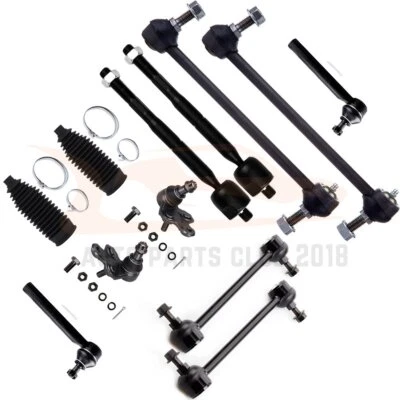 12Pcs Lower Ball Joints Tie Rod End Rack Bellow Fits 2004-2007 Toyota Highlander Foto 1 de 4