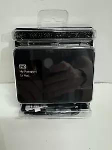 WD 1TB My Passport for Mac WDBJBS0010BSL-05 USB 3.0 Portable Black - - Afbeelding 1 van 11