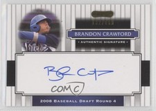 2008 Razor Signature Series /699 Brandon Crawford #166 Auto