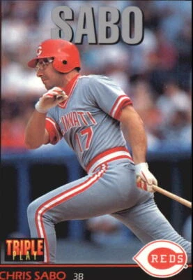 1993 Triple Play #184 Chris Sabo - NM-MT - Image 1 of 2