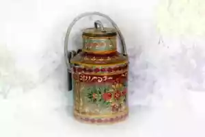 Milk Can Very Rare & beautiful Vintage Large Antique Old Milk Jug, Decorative Ir - Picture 1 of 6