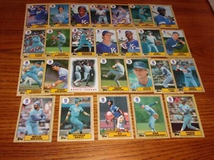 1987 Topps Baseball KANSAS CITY ROYALS Team 26 Cards Per Set-Bo Jackson,G.Brett+ - Picture 1 of 1