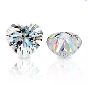EGL Lab-created Loose Diamond 1.00 Carat H / VVS2 clarity Heart Cut P63 - Picture 1 of 9