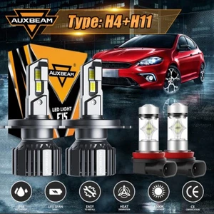 AUXBEAM LED Headlight High Low Bulbs Fog Light White For Toyota Tundra 2014-2023 - Picture 1 of 12