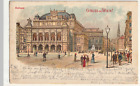 Wien, Hofoper, Gruss aus Wien, Litho, alte AK 1900  gel.