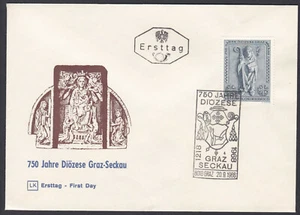 Austria FDC 1968 Michel 1270 Yvert 1100 Scott 817 Diocese Graz-Seckau - Picture 1 of 1