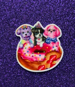 5 piezas. Fiesta para perros y donas rosadas, espalda plana de resina plana para cachorro, cabujón, arco - Imagen 1 de 8