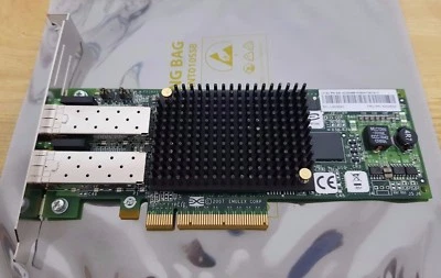 IBM 42D0500 42D0496 Emulex LPE12002 Dual Port 8GFC Fibre Channel PCI-e x8 - Image 1 of 2
