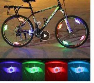 5 "RIFLETTORE RAGGI LED bagliore illuminare Bicicletta Ruota Ruota Bicicletta Pneumatico PER LA SICUREZZA DEL CICLISMO - Foto 1 di 20