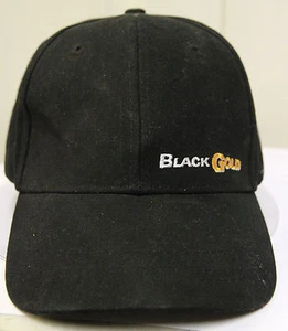 1117-BLACK GOLD ARCHERY-BASEBALL CAP BLACK WITH WHITE LOGO - Picture 1 of 3
