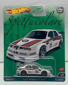 2023 Hot Wheels Car Culture Spettacolare WHITE Alfa Romeo 155 V6 Ti 1/5 - Picture 1 of 4