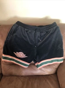 NIKE Air Jordan Gold Chain Velour Shorts BV4045-010 Black NWT Size 2XL Men’s - Picture 1 of 10