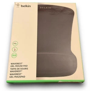 Belkin WaveRest Gel Mouse Pad F8E262-BLK Black 8830-27121 Rev. A02 New in Box - Picture 1 of 11